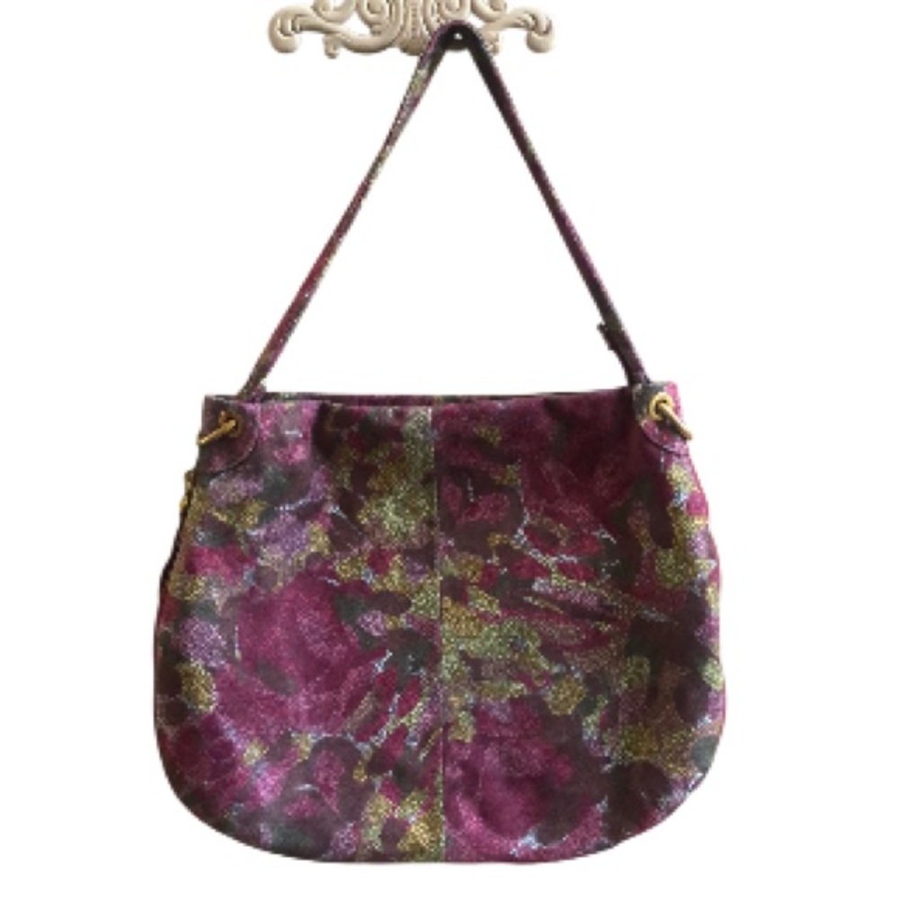 HOBO International floral embossed shoulder bag